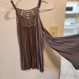 Maurice's olive green off the shoulder long sleeve